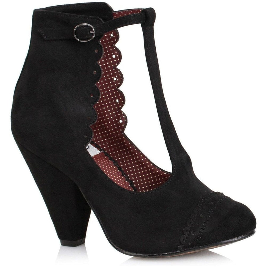 Pleaser Brand SS Bettie Page Vio Vintage Pump in Black Faux Leather from SexyShoes.com