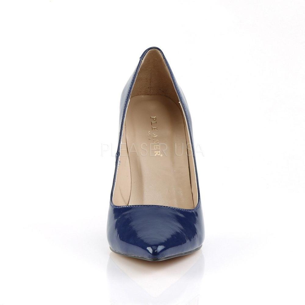 SS-CLASSIQUE-20 Pump | Blue Patent-Footwear-Pleaser Brand-Blue-13-Patent-SEXYSHOES.COM