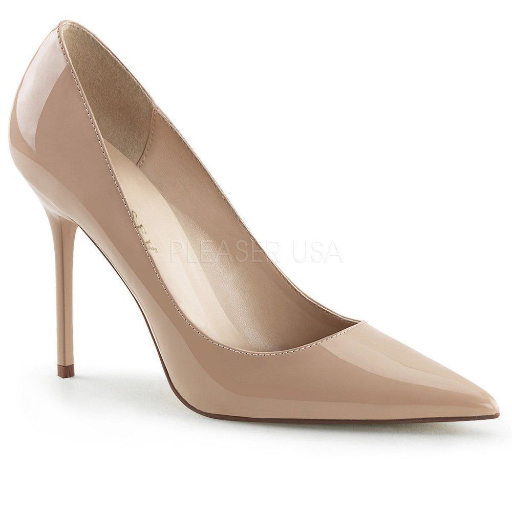 SS-CLASSIQUE-20 Pump | Nude Patent-Footwear-Pleaser Brand-Nude-11-Patent-SEXYSHOES.COM