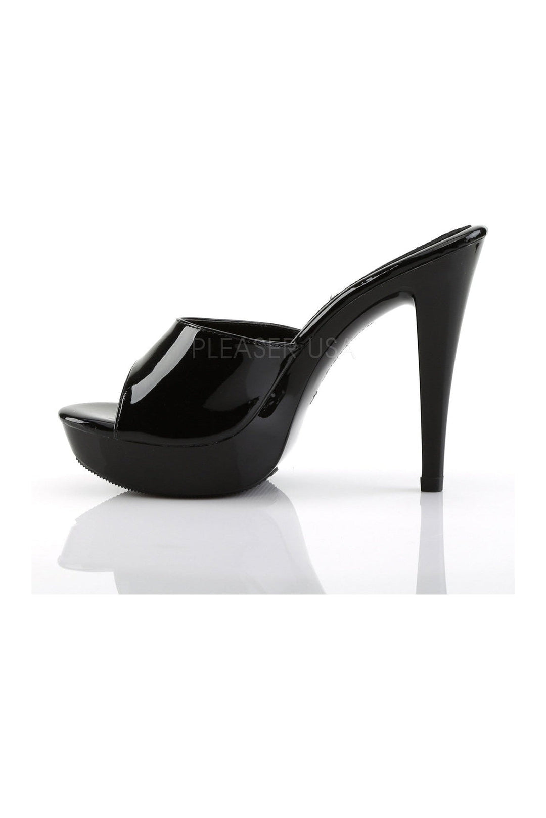 Fabulicious COCKTAIL-501 Platform Slide in Black Patent