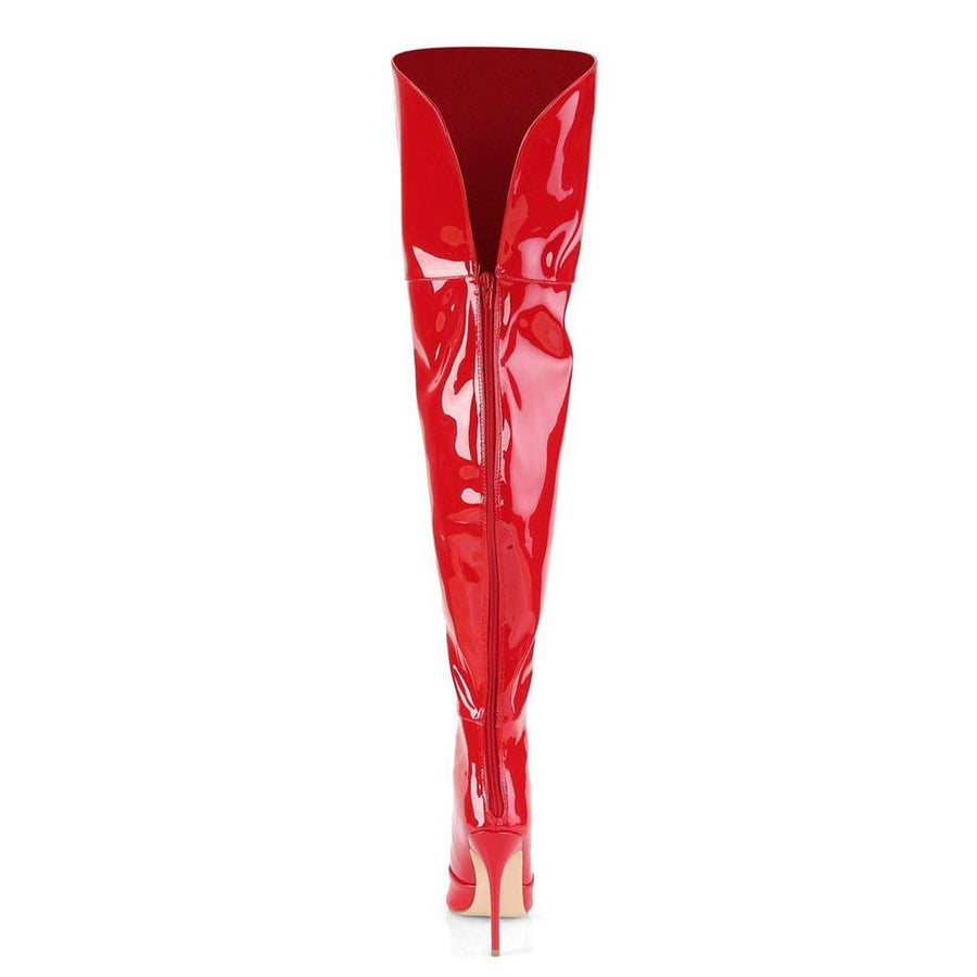 SS-COURTLY-3012 Thigh Boot | Red Patent-Footwear-Pleaser Brand-Red-11-Patent-SEXYSHOES.COM