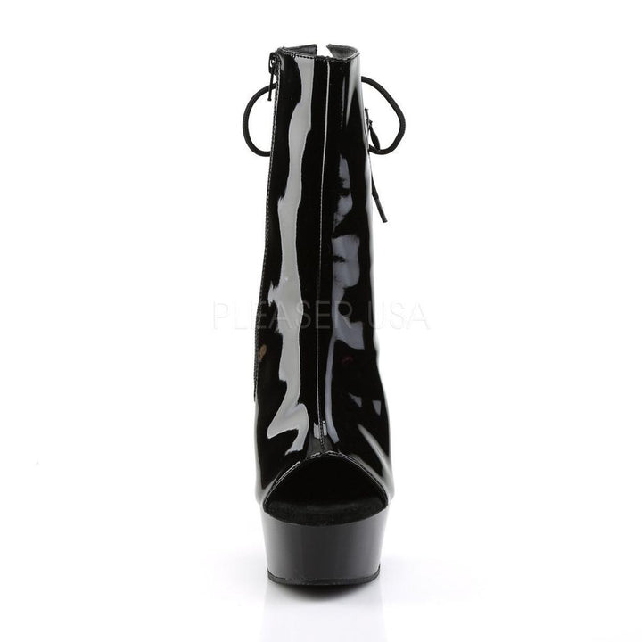 SS-DELIGHT-1018 Platform Boot | Black Patent-Footwear-Pleaser Brand-Black-13-Patent-SEXYSHOES.COM