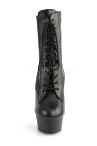Pleaser DELIGHT-1020 Platform Boot in Black Genuine Leather