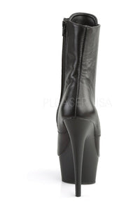 Pleaser DELIGHT-1020 Platform Boot in Black Genuine Leather