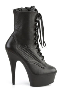 Pleaser DELIGHT-1020 Platform Boot in Black Genuine Leather
