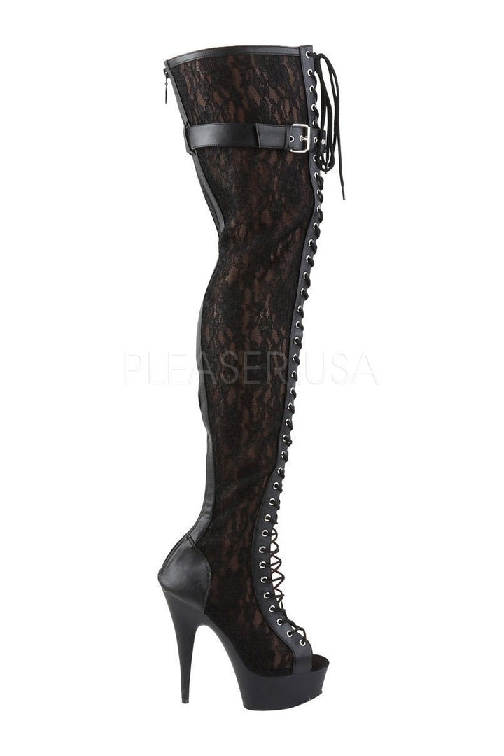 Pleaser Thigh Boots Platform Stripper Shoes | Buy at Sexyshoes.com