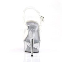 SS-DELIGHT-608 Platform Sandal | Clear Vinyl-Footwear-Pleaser Brand-Clear-7-Vinyl-SEXYSHOES.COM