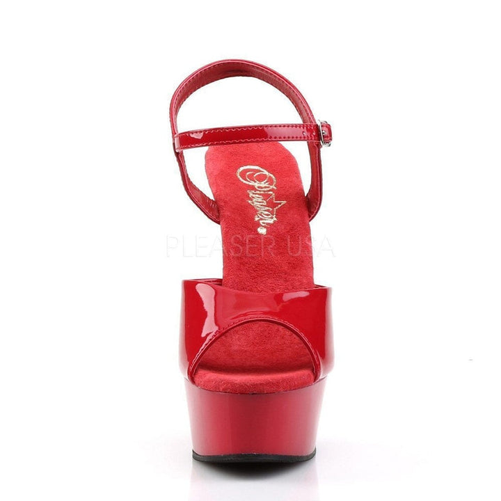 SS-DELIGHT-609 Platform Sandal | Red Patent-Footwear-Pleaser Brand-Red-5-Patent-SEXYSHOES.COM