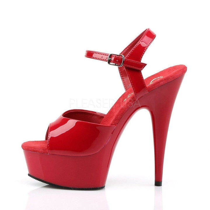 SS-DELIGHT-609 Platform Sandal | Red Patent-Footwear-Pleaser Brand-Red-5-Patent-SEXYSHOES.COM