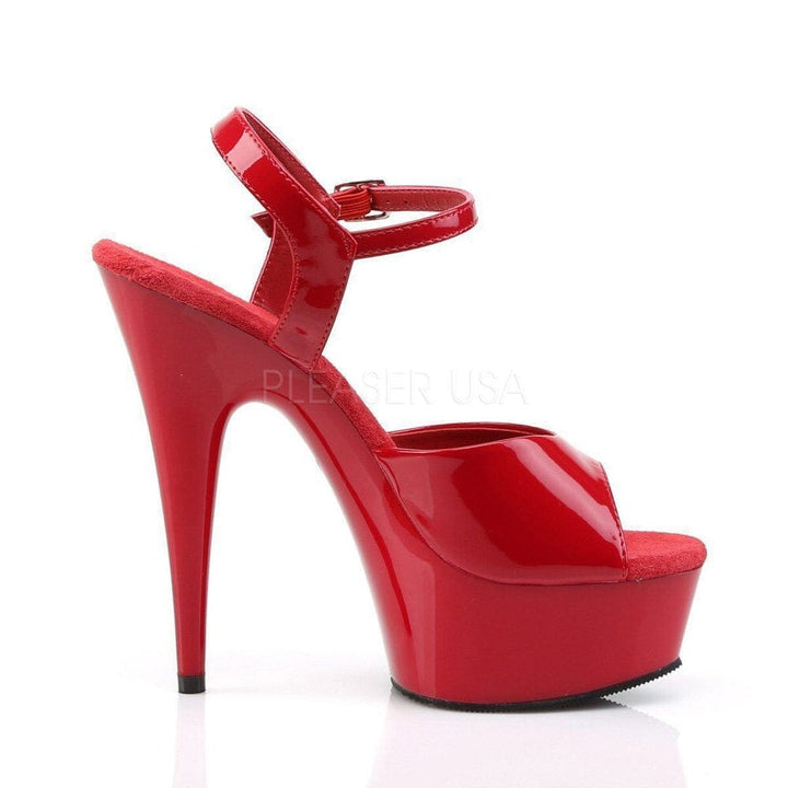 SS-DELIGHT-609 Platform Sandal | Red Patent-Footwear-Pleaser Brand-Red-5-Patent-SEXYSHOES.COM