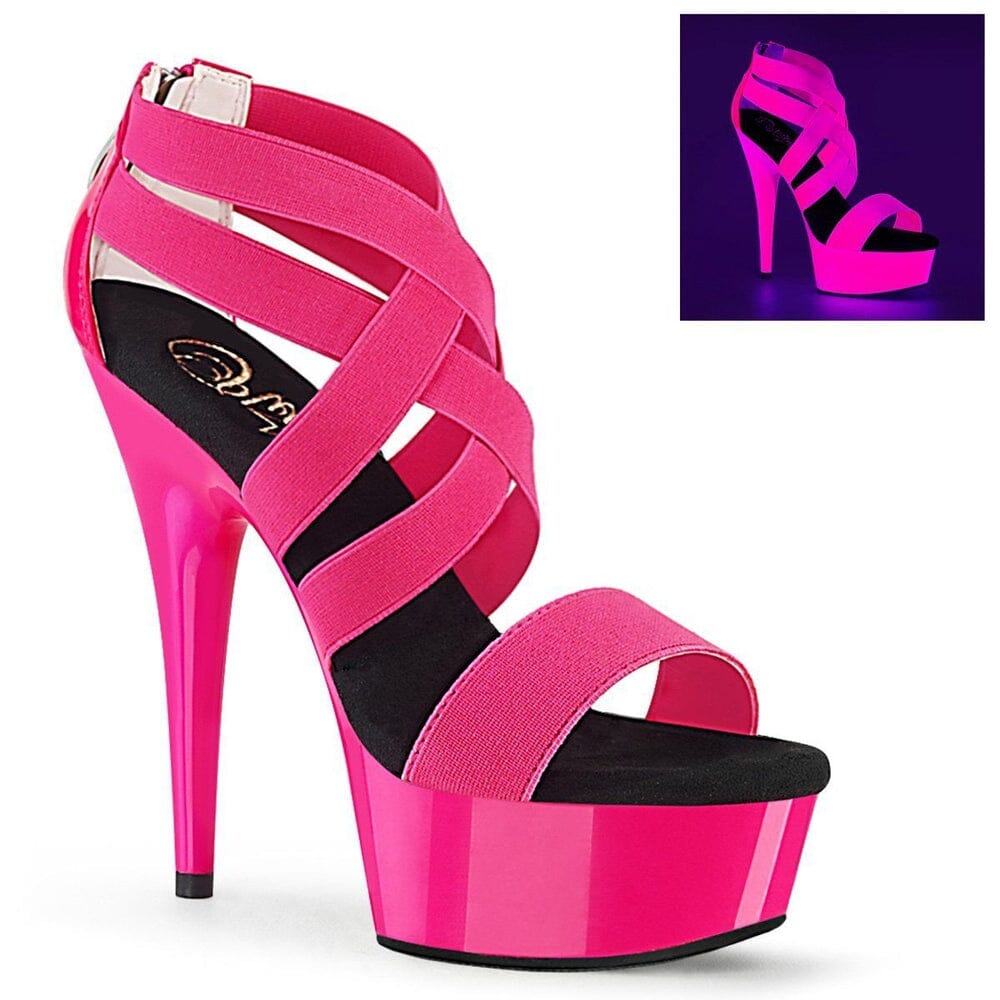 Ss-Delight-669Uv Exotic Sandal | Fuchsia Patent-Sandals-Pleaser-Fuchsia-11-Patent-SEXYSHOES.COM