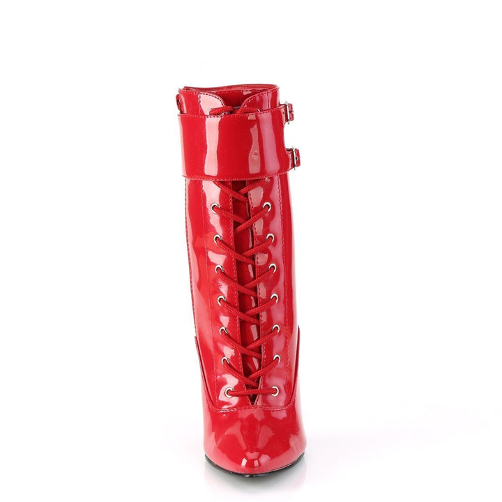 SS-DOMINA-1023 Ankle Boot | Red Patent-Footwear-Pleaser Brand-Red-16-Patent-SEXYSHOES.COM
