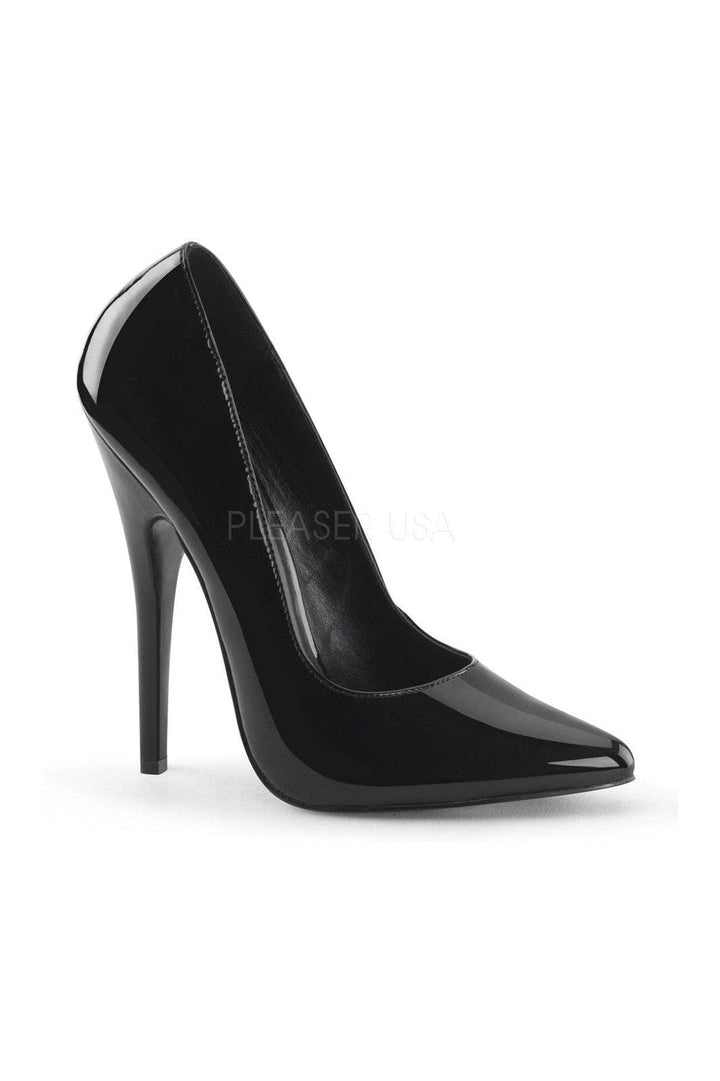 DOMINA-420 Pump | Black Patent-Devious-Black-Pumps-SEXYSHOES.COM