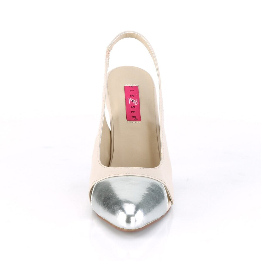 SS-DREAM-405 Pumps | Nude Faux Leather-Footwear-Pleaser Brand-SEXYSHOES.COM