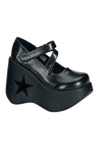 DYNAMITE-03 Demonia Wedge | Black Faux Leather-Demonia-Black-Lolitas-SEXYSHOES.COM