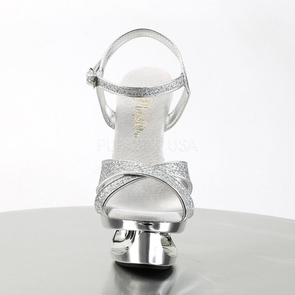 SS-ECLIPSE-619G Platform Sandal | Silver Glitter-Footwear-Pleaser Brand-Silver-5-Glitter-SEXYSHOES.COM