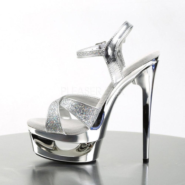 SS-ECLIPSE-619G Platform Sandal | Silver Glitter-Footwear-Pleaser Brand-Silver-5-Glitter-SEXYSHOES.COM