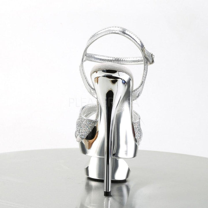 SS-ECLIPSE-619G Platform Sandal | Silver Glitter-Footwear-Pleaser Brand-Silver-5-Glitter-SEXYSHOES.COM