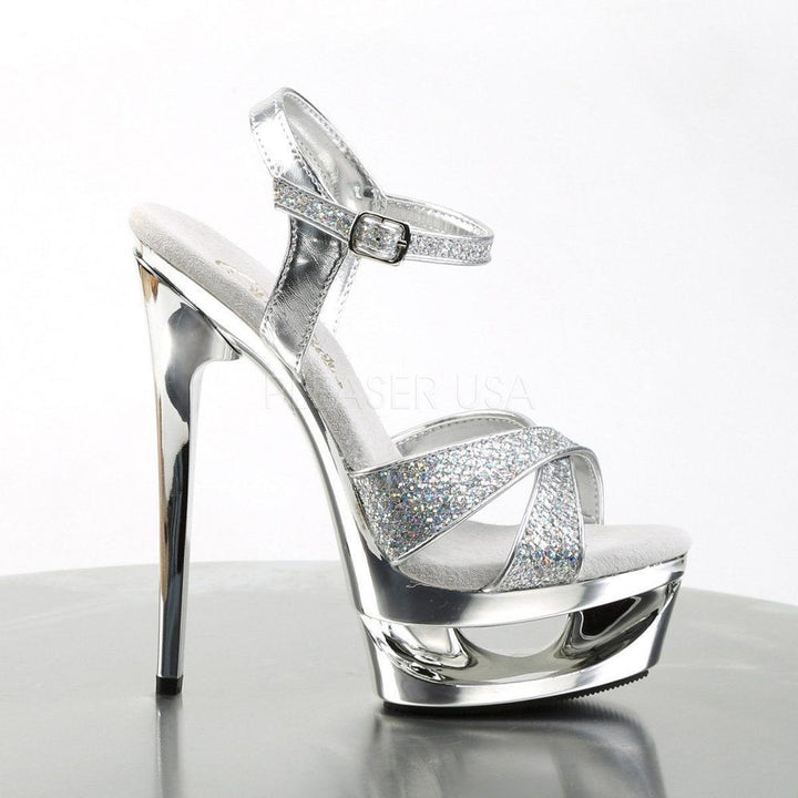 SS-ECLIPSE-619G Platform Sandal | Silver Glitter-Footwear-Pleaser Brand-Silver-5-Glitter-SEXYSHOES.COM