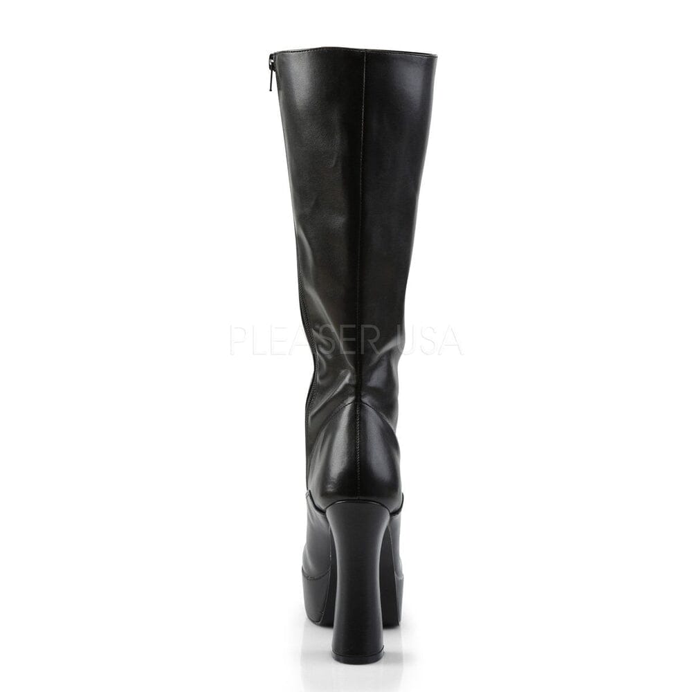 SS-ELECTRA-2020 Platform Boot | Black Faux Leather-Footwear-Pleaser Brand-Black-15-Faux Leather-SEXYSHOES.COM