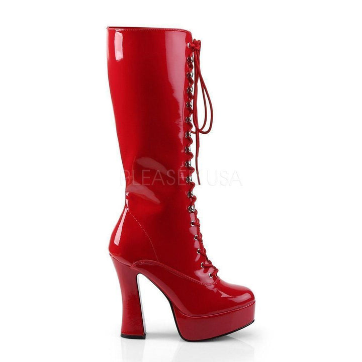 SS-ELECTRA-2020 Platform Boot | Red Patent-Footwear-Pleaser Brand-Red-16-Patent-SEXYSHOES.COM