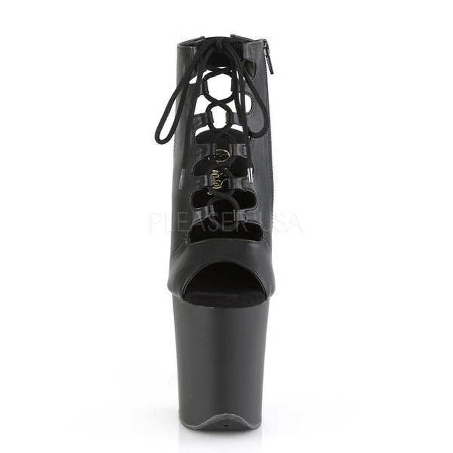 SS-FLAMINGO-800-20 Platform Ankle Boot | Black Faux Leather-Footwear-Pleaser Brand-Black-8-Faux Leather-SEXYSHOES.COM