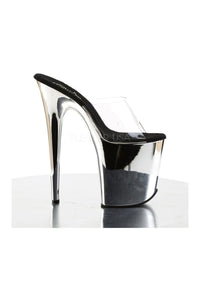 Pleaser FLAMINGO-801 Platform Slide in Clear Vinyl