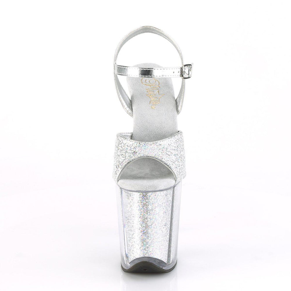 SS-FLAMINGO-810G Exotic Sandal | Silver Glitter-Footwear-Pleaser Brand-Silver-8-Glitter-SEXYSHOES.COM