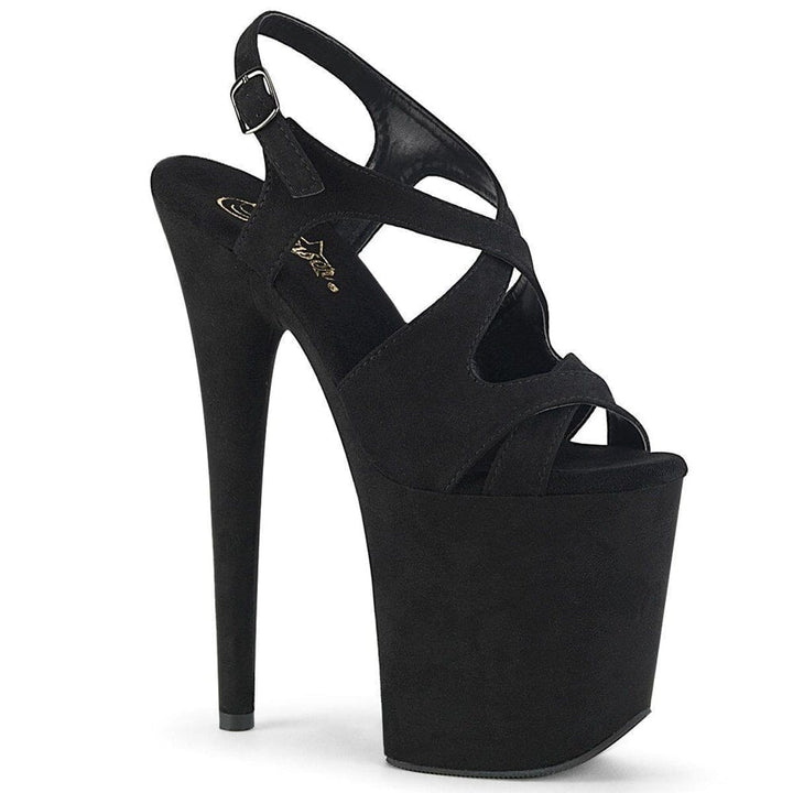 SS-FLAMINGO-831FS Exotic Sandal | Black Faux Leather-Footwear-Pleaser Brand-Black-7-Faux Leather-SEXYSHOES.COM