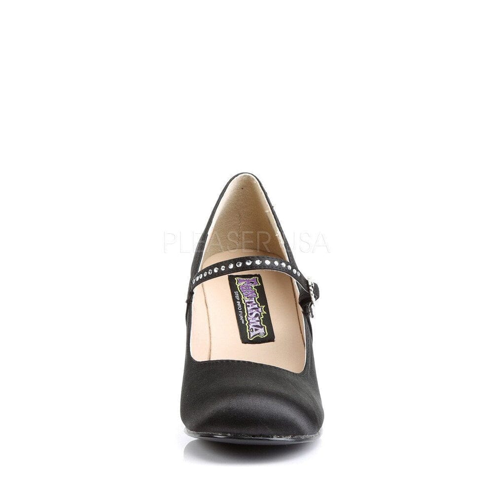 SS-FLAPPER-20 Mary Jane | Black Faux Leather-Footwear-Pleaser Brand-Black-6-Faux Leather-SEXYSHOES.COM
