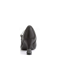 SS-FLAPPER-20 Mary Jane | Black Faux Leather-Footwear-Pleaser Brand-Black-6-Faux Leather-SEXYSHOES.COM
