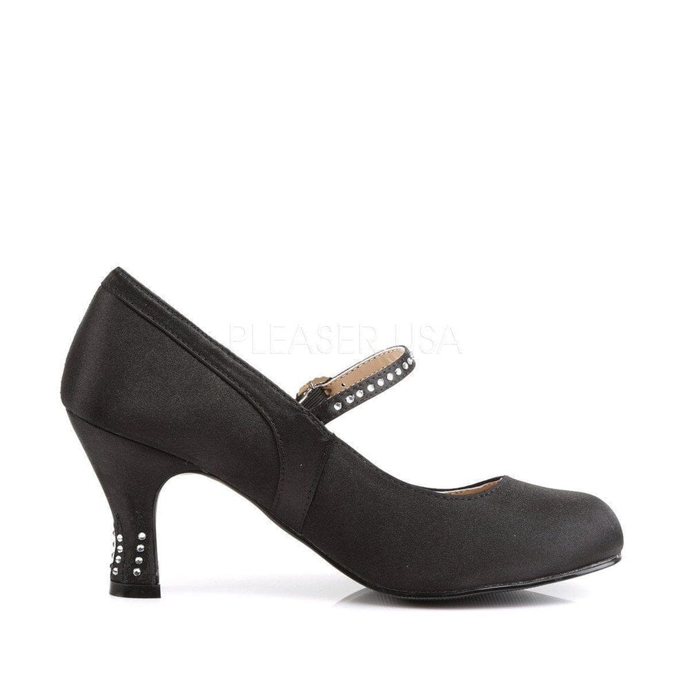 SS-FLAPPER-20 Mary Jane | Black Faux Leather-Footwear-Pleaser Brand-Black-6-Faux Leather-SEXYSHOES.COM