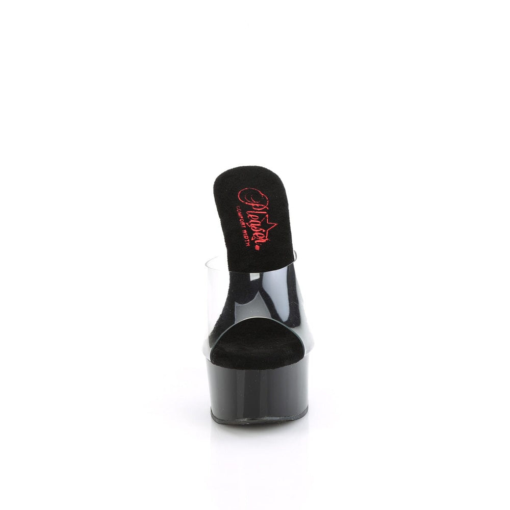 SS-GLEAM-601 Clear Vinyl Slide-Footwear-Pleaser Brand-Clear-9-Vinyl-SEXYSHOES.COM