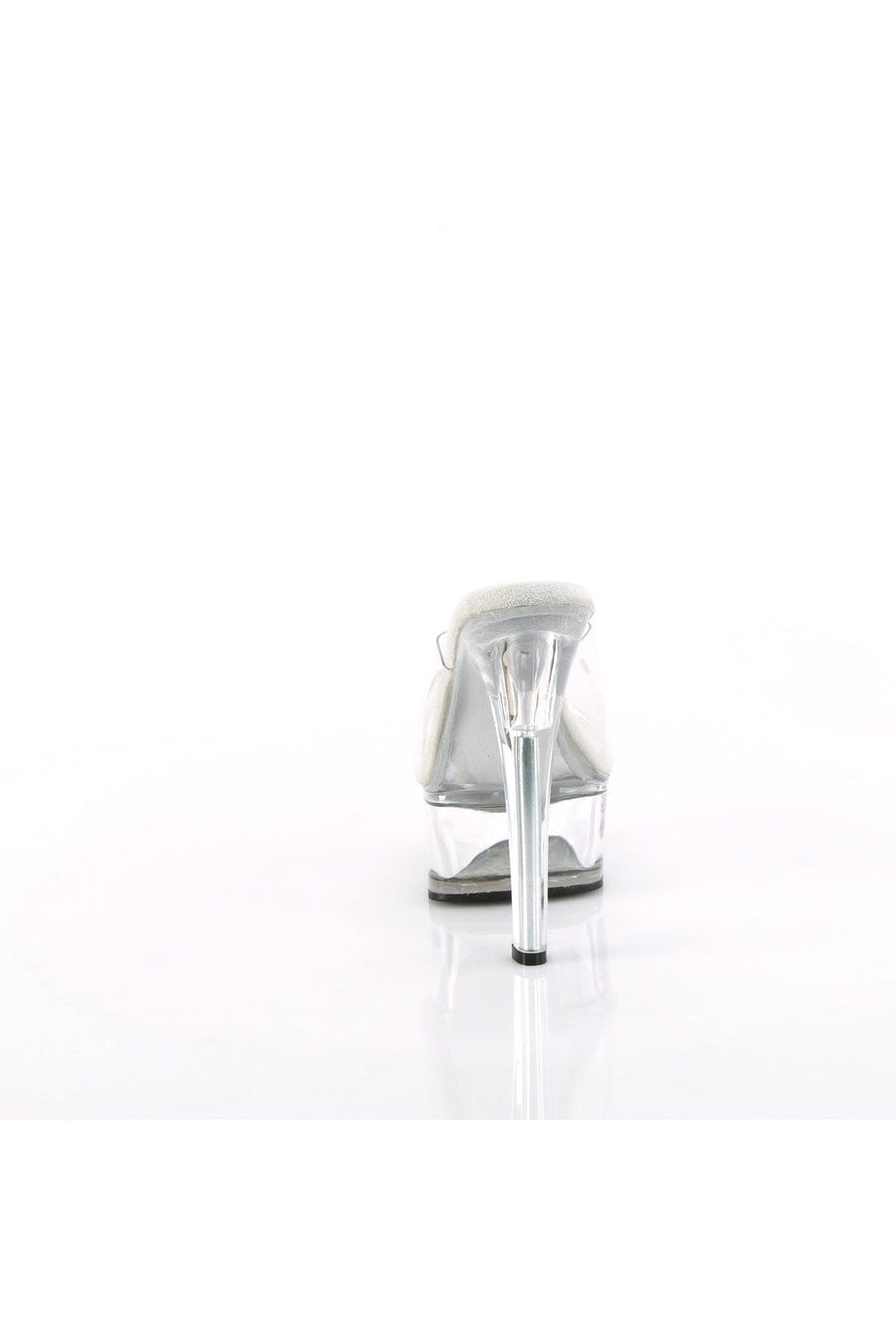 Pleaser Brand SS GLEAM 601 Clear Vinyl Slide in Clear Vinyl