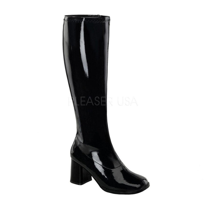 SS-GOGO-300WC Go Go Boot | Black Patent-Footwear-Pleaser Brand-Black-10-Patent-SEXYSHOES.COM