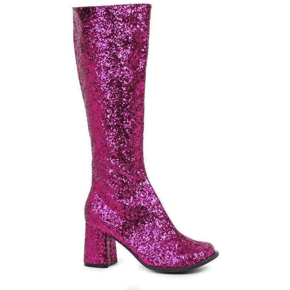 SS-GOGO-G Costume Boot | Fuchsia Glitter-Footwear-Ellie Brand-Fuchsia-13-Glitter-SEXYSHOES.COM