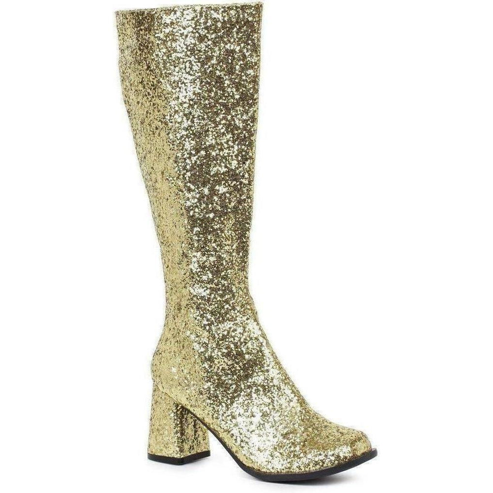 SS-GOGO-G Costume Boot | Gold Glitter-Footwear-Ellie Brand-Gold-8-Glitter-SEXYSHOES.COM