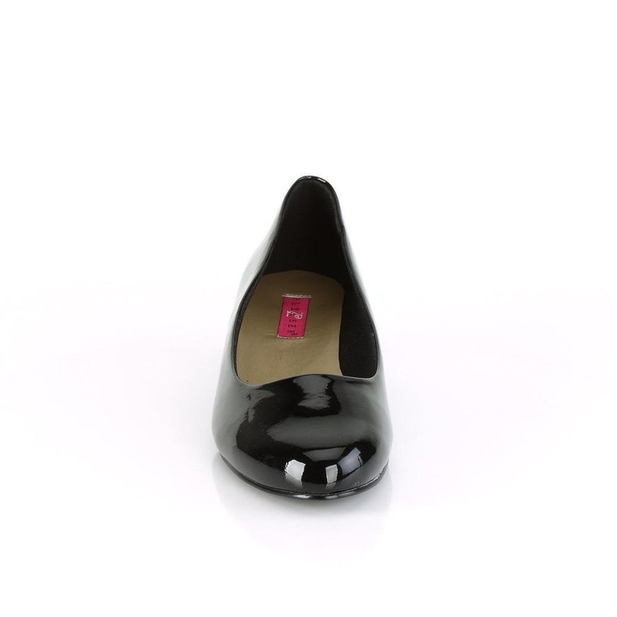 Pleaser Brand SS GWEN 01 Pump in Black Patent
