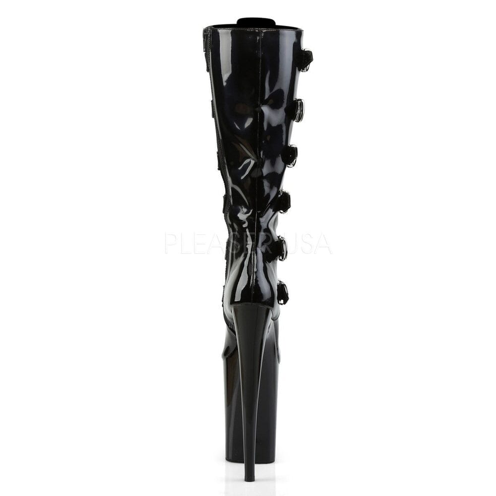 SS-INFINITY-2049 Platform Boot | Black Patent-Footwear-Pleaser Brand-Black-8-Patent-SEXYSHOES.COM