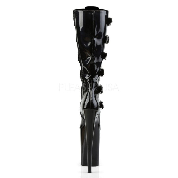 SS-INFINITY-2049 Platform Boot | Black Patent-Footwear-Pleaser Brand-Black-8-Patent-SEXYSHOES.COM