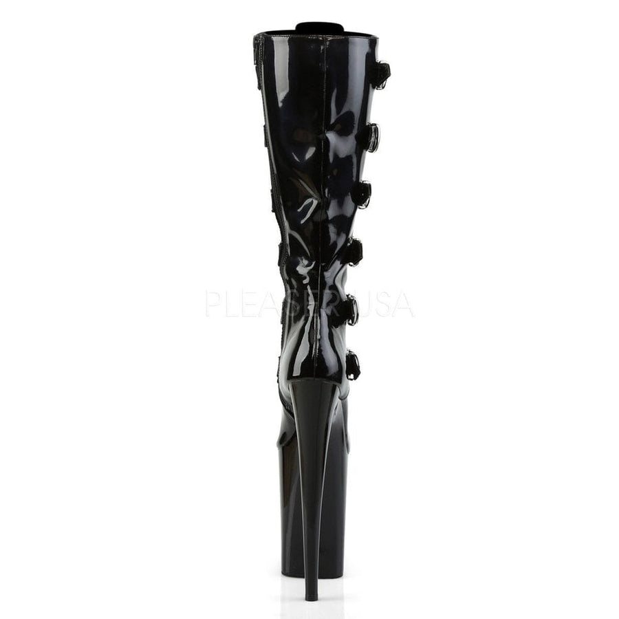 SS-INFINITY-2049 Platform Boot | Black Patent-Footwear-Pleaser Brand-Black-8-Patent-SEXYSHOES.COM