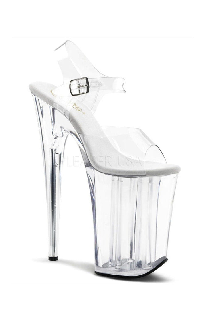 Pleaser Clear Sandals Platform Stripper Shoes | Buy at Sexyshoes.com