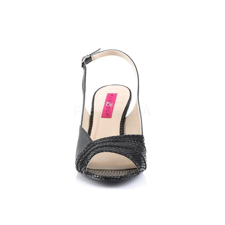 SS-KIMBERLY-01SP Wedge | Black Faux Leather