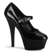 Pleaser Brand SS KISS 280 Platform Pump in Black Patent from SexyShoes.com