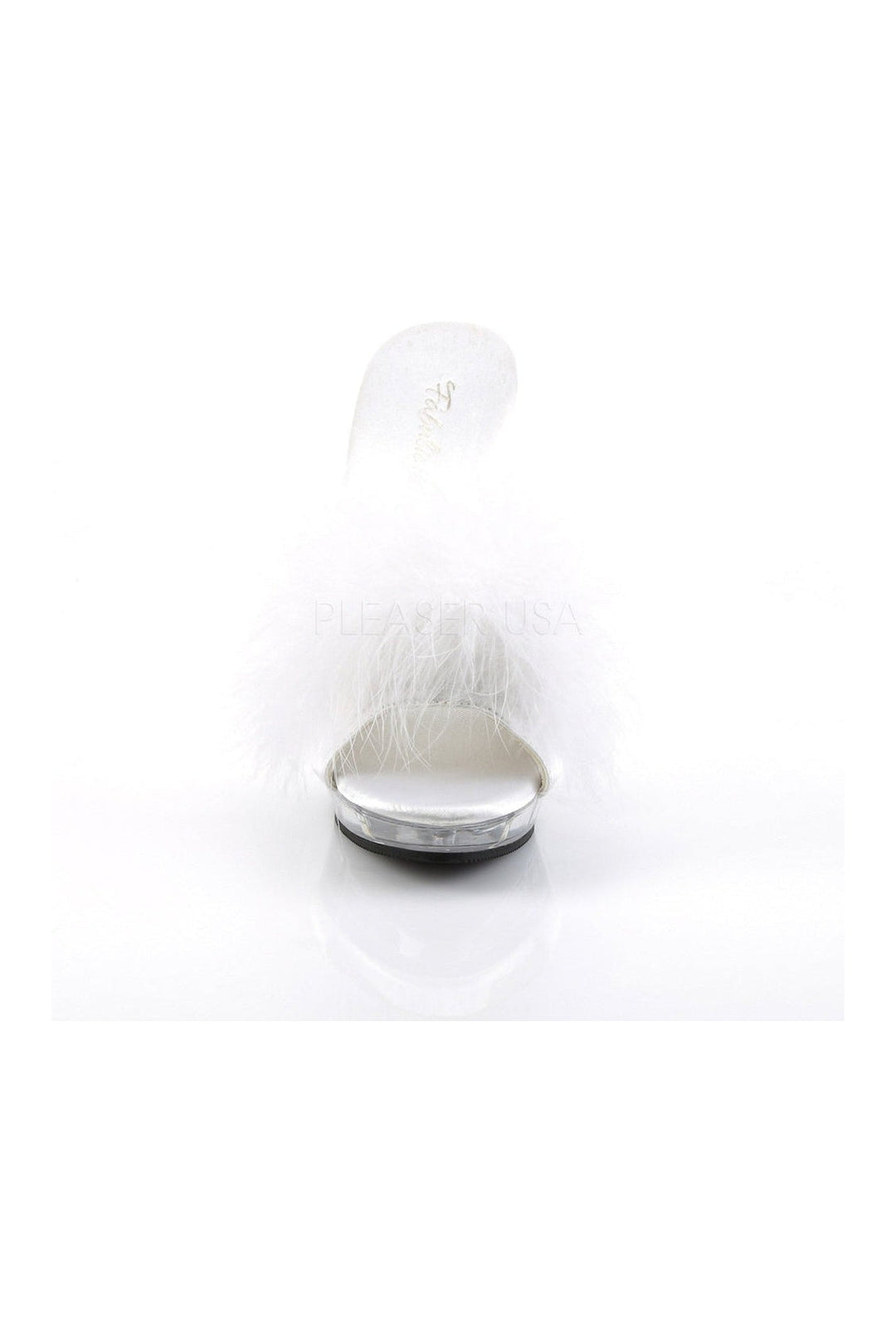 LIP-101-8 Mule | Clear Genuine Satin-Fabulicious-Slides-SEXYSHOES.COM