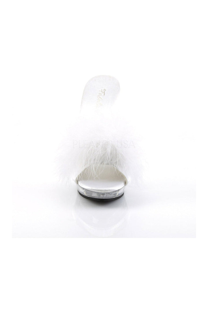 LIP-101-8 Mule | Clear Genuine Satin-Fabulicious-Slides-SEXYSHOES.COM