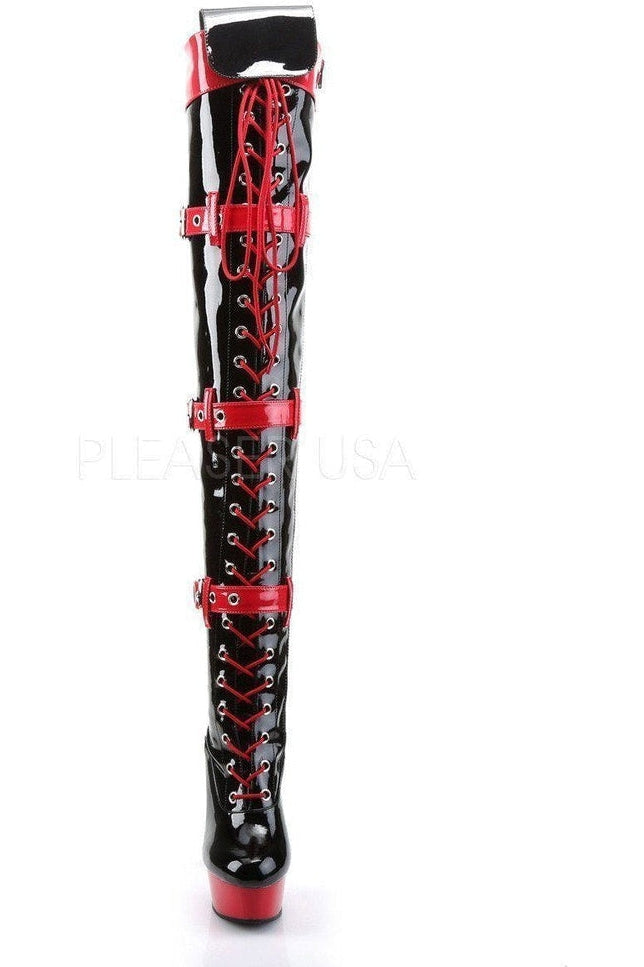 Funtasma MEDIC-3028 Thigh Boot in Black Patent