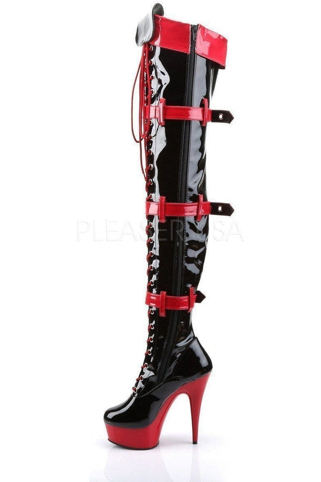 Funtasma MEDIC-3028 Thigh Boot in Black Patent