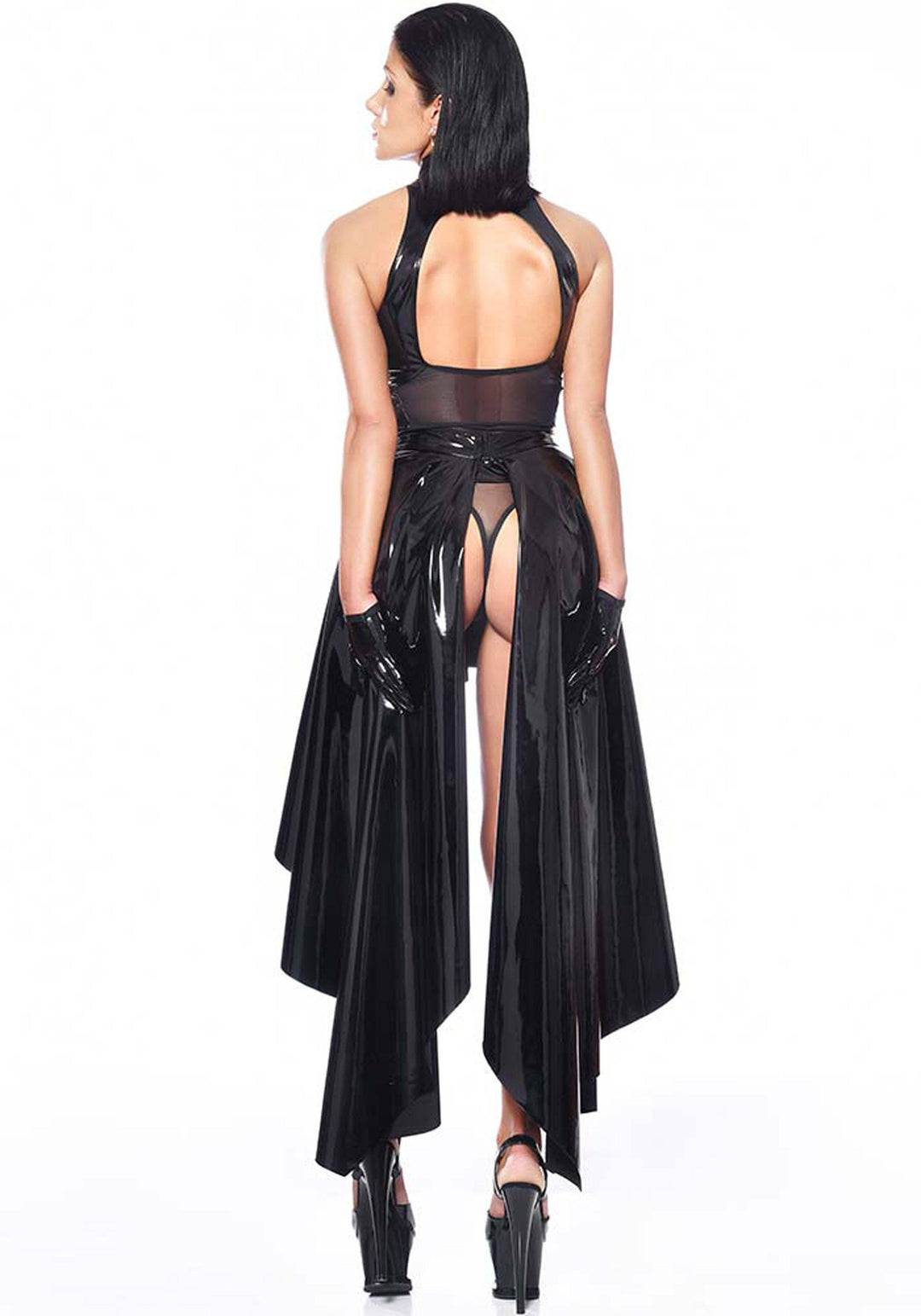 Patrice Catanzaro O Vinyl Skirt Fetish Skirts in Black Vinyl