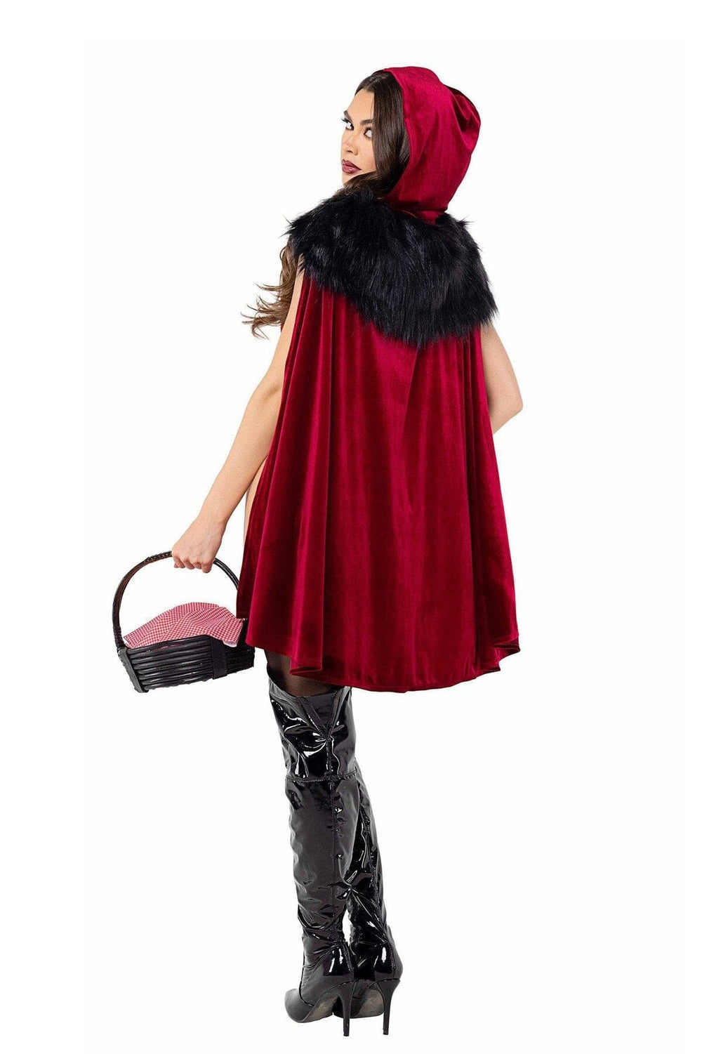 SS-Playboy Red Hooded Enchated Forest Costume-Costumes-Roma Brand-Black-XL-SEXYSHOES.COM